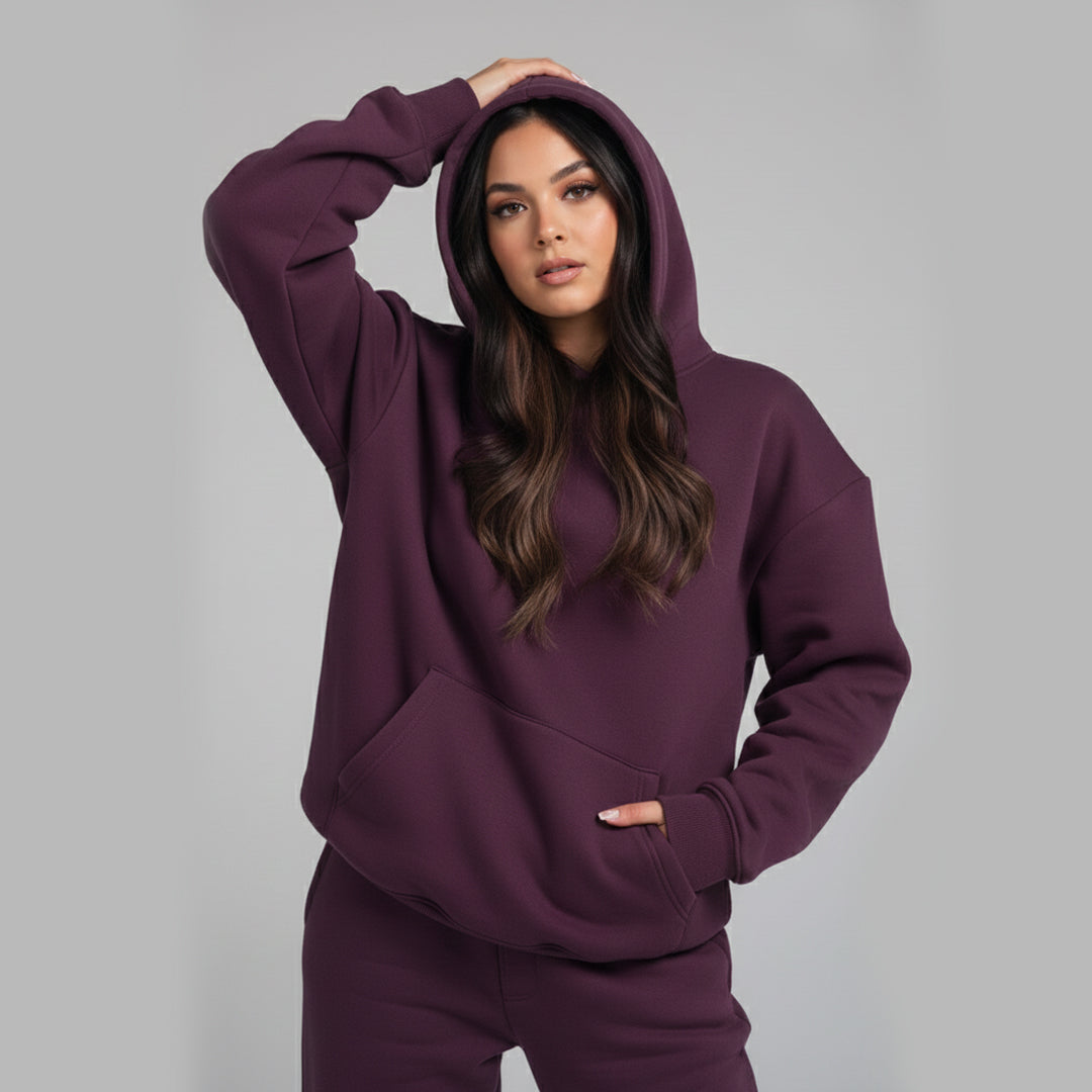 Winter Bloom 480 GSM Heavyweight Oversized Hoodie | Premium 14oz