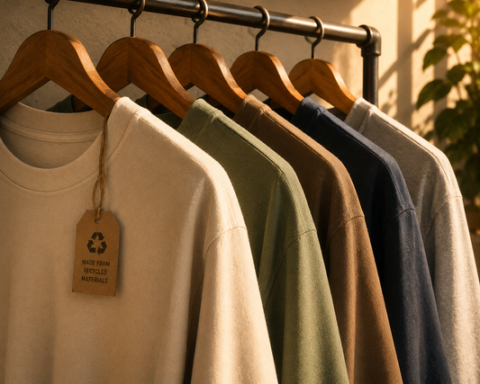 Bulk custom clothing production including premium hoodies, T-shirts, and sweatshirts by Loopback Apparel.