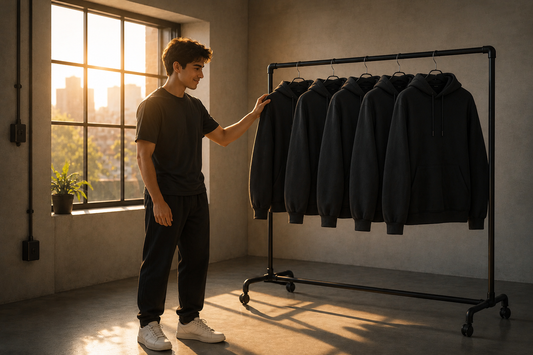 Premium fashionable blank hoodies wholesale from Loopback Apparel featuring oversized heavyweight cotton hoodies ready for custom branding, embroidery, and printing.