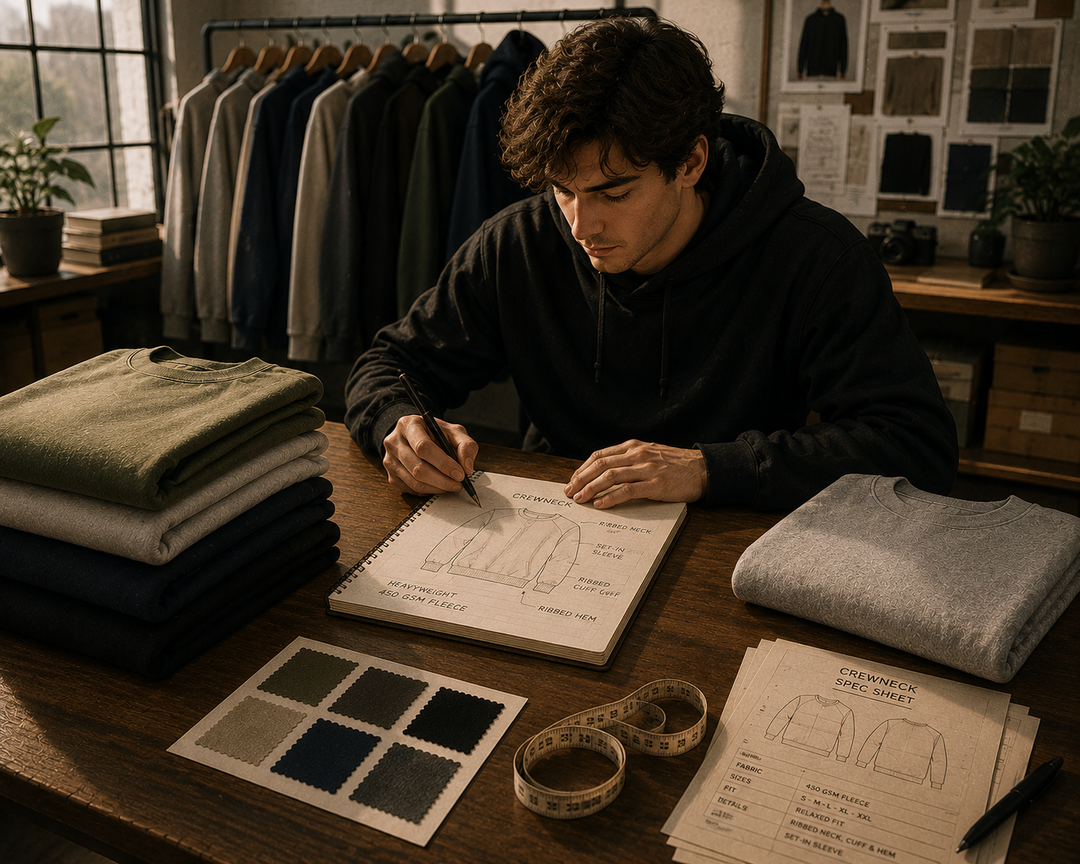 what makes a heavyweight crewneck different, including GSM, fabric, fit, construction, and quality. Find out what to look for in a premium crewneck.