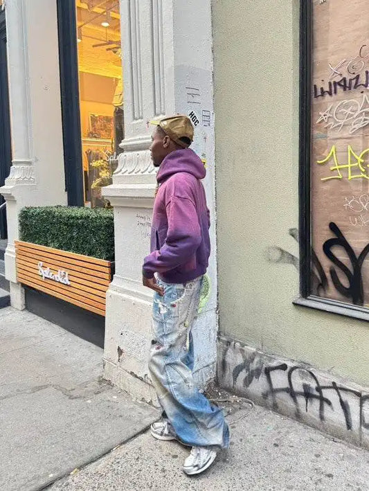 Purple hoodie for casual wear