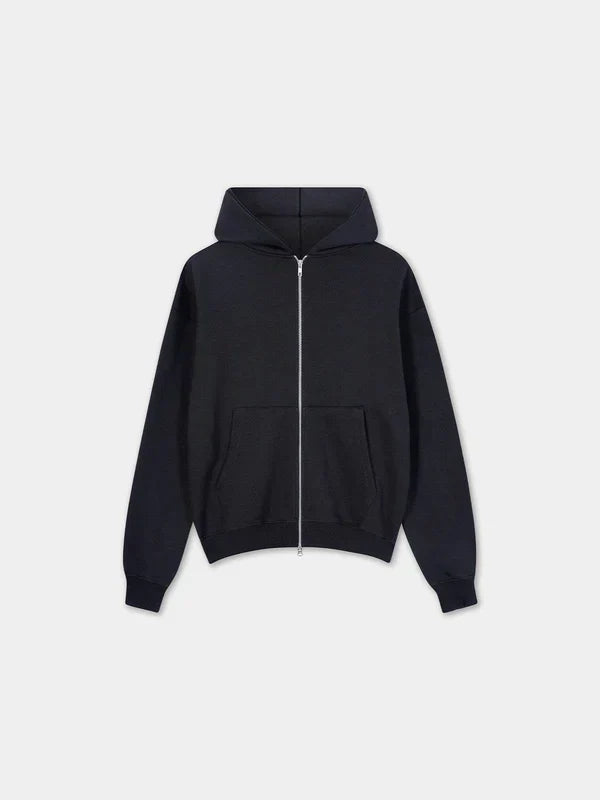 Black Zip Up Hoodie