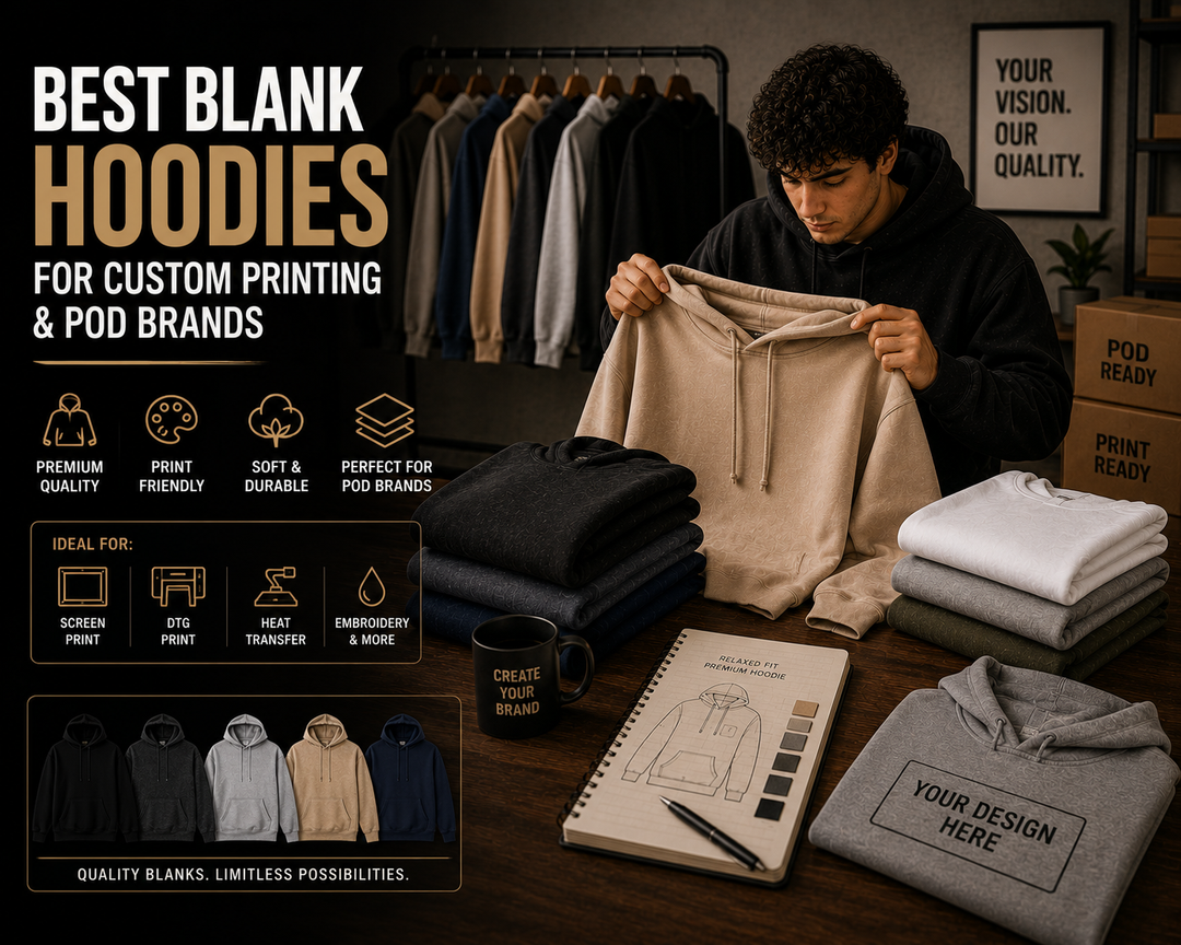 Best Blank Hoodies for Custom Printing