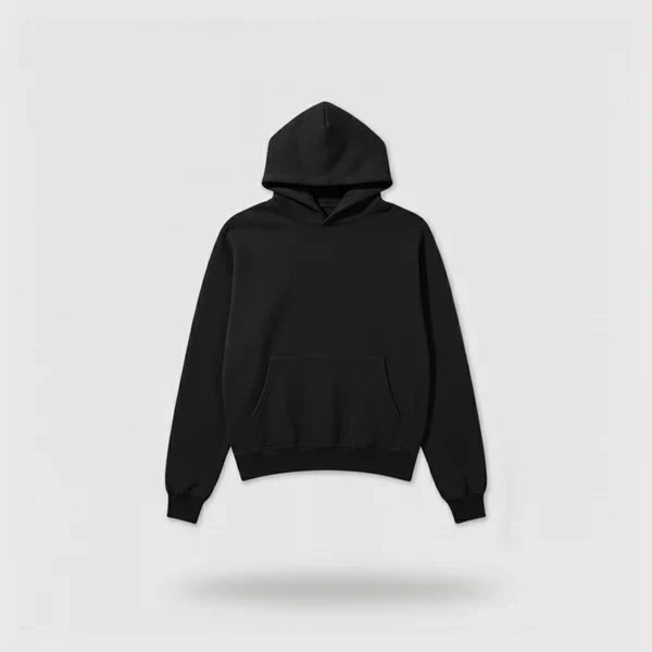 Plain Black Hoodie