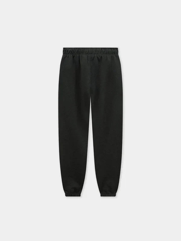 Comfort fit black sweatpants for men