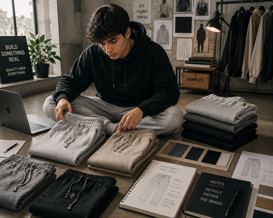 blank sweatpants wholesale for clothing brands