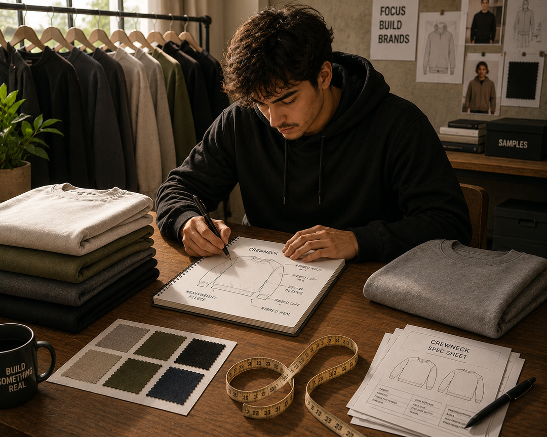 premium blank crewneck wholesale for clothing brands