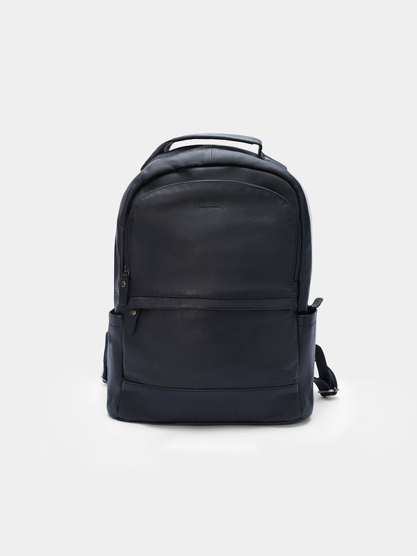 MIDNIGHT STEALTH LEATHER BACKPACK