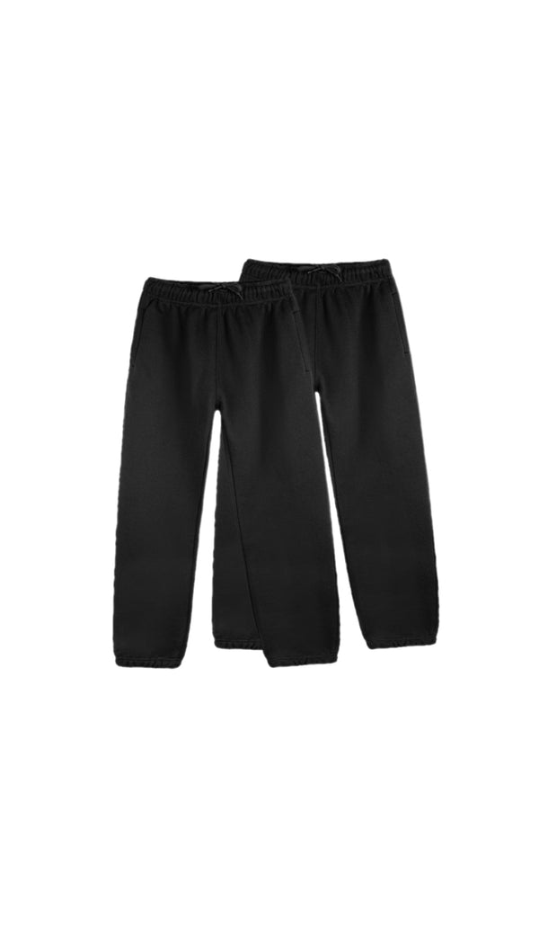 Bundle of Two Black Baggy Sweatpants