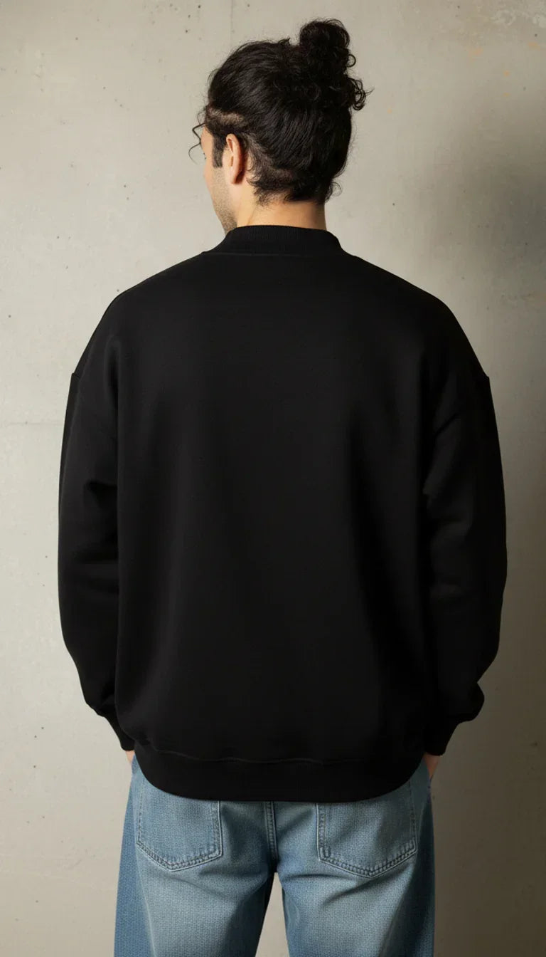 Bundle Sweatshirt Black & Grey - LOOPBACK APPAREL
