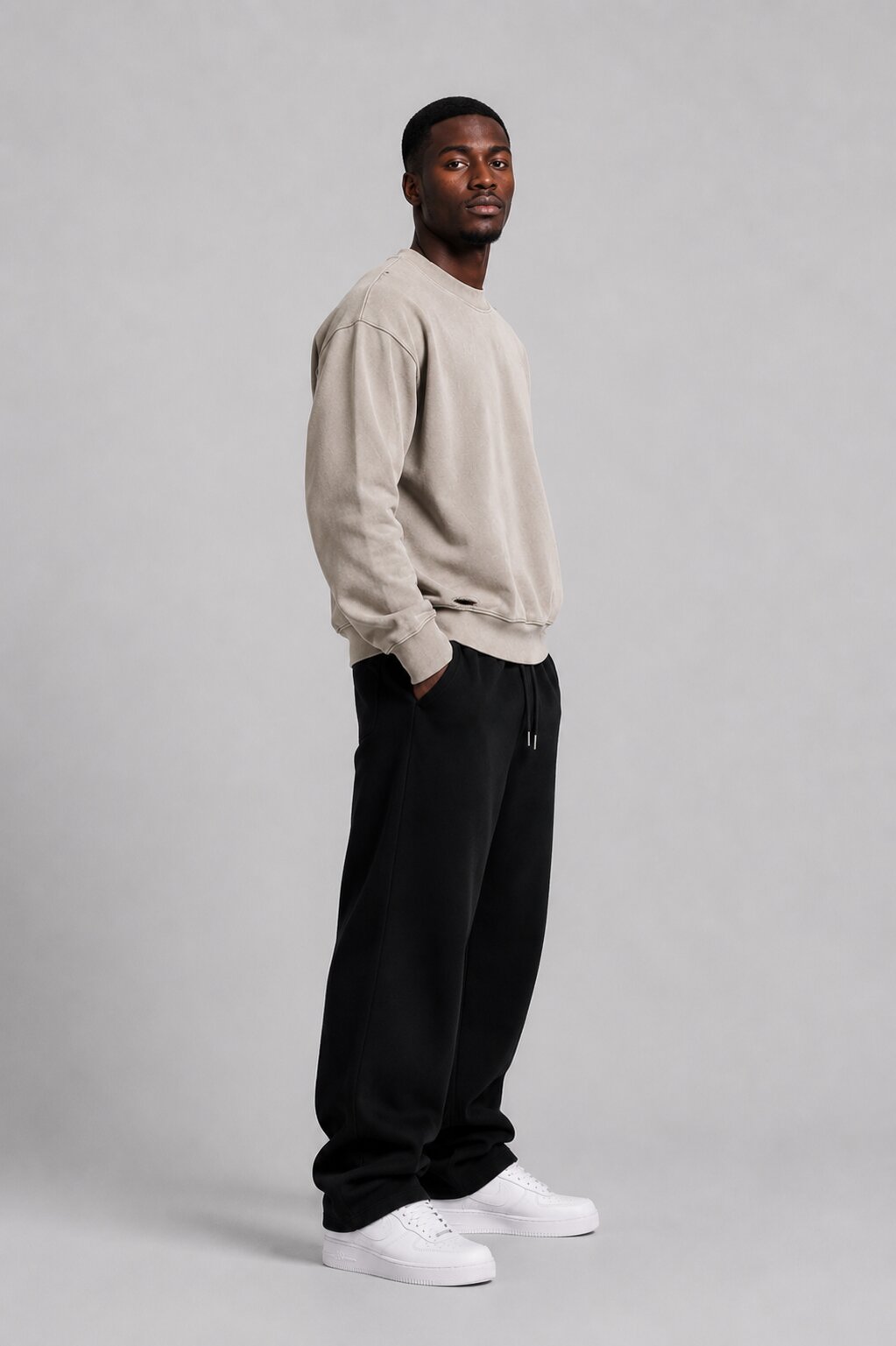 Worn-In Oversized Sweatshirt Shoe Grey