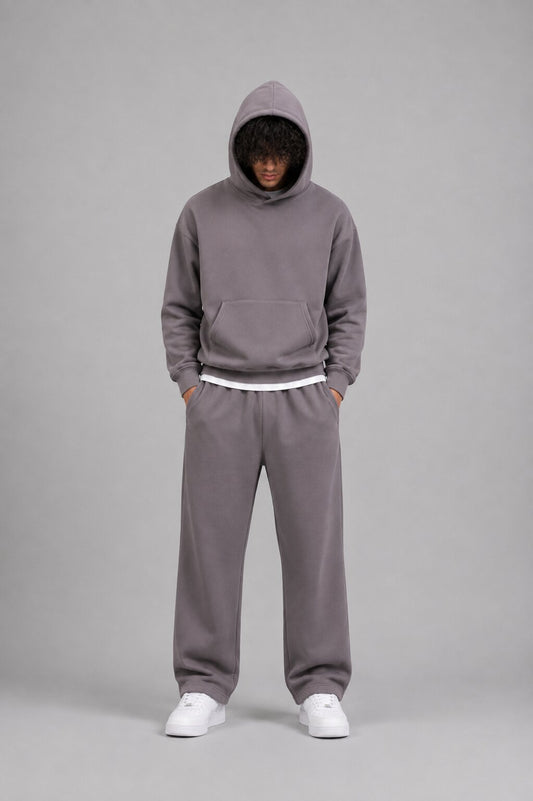 Warm Grey Baggy Sweatpants
