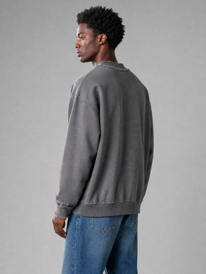 Worn-In Oversized Sweatshirt Grey