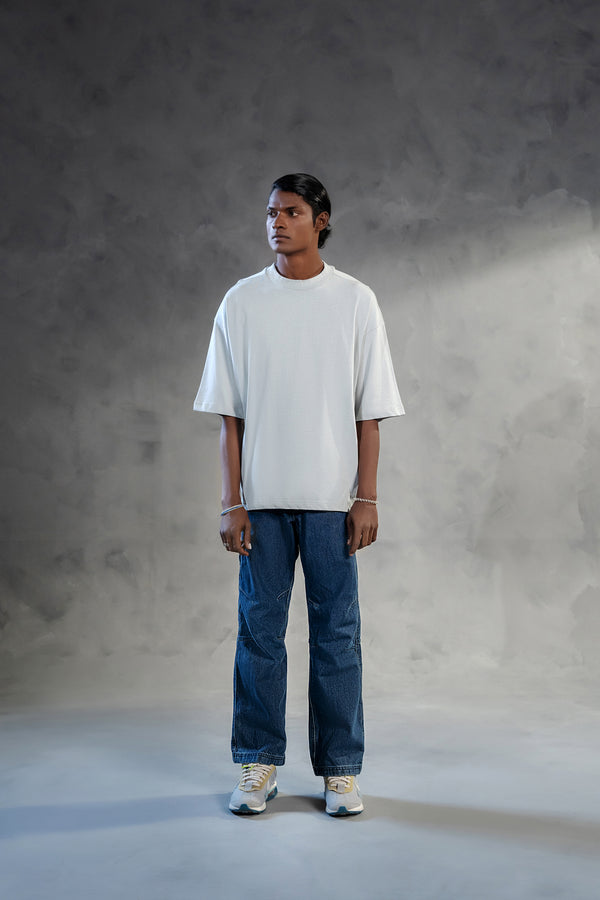 LOOPBACK Heavy Jersey Tee Steel Mist - LOOPBACK APPAREL