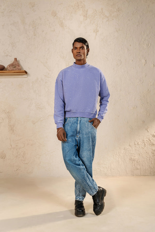 STORMY INDIGO CREWNECK - LOOPBACK APPAREL