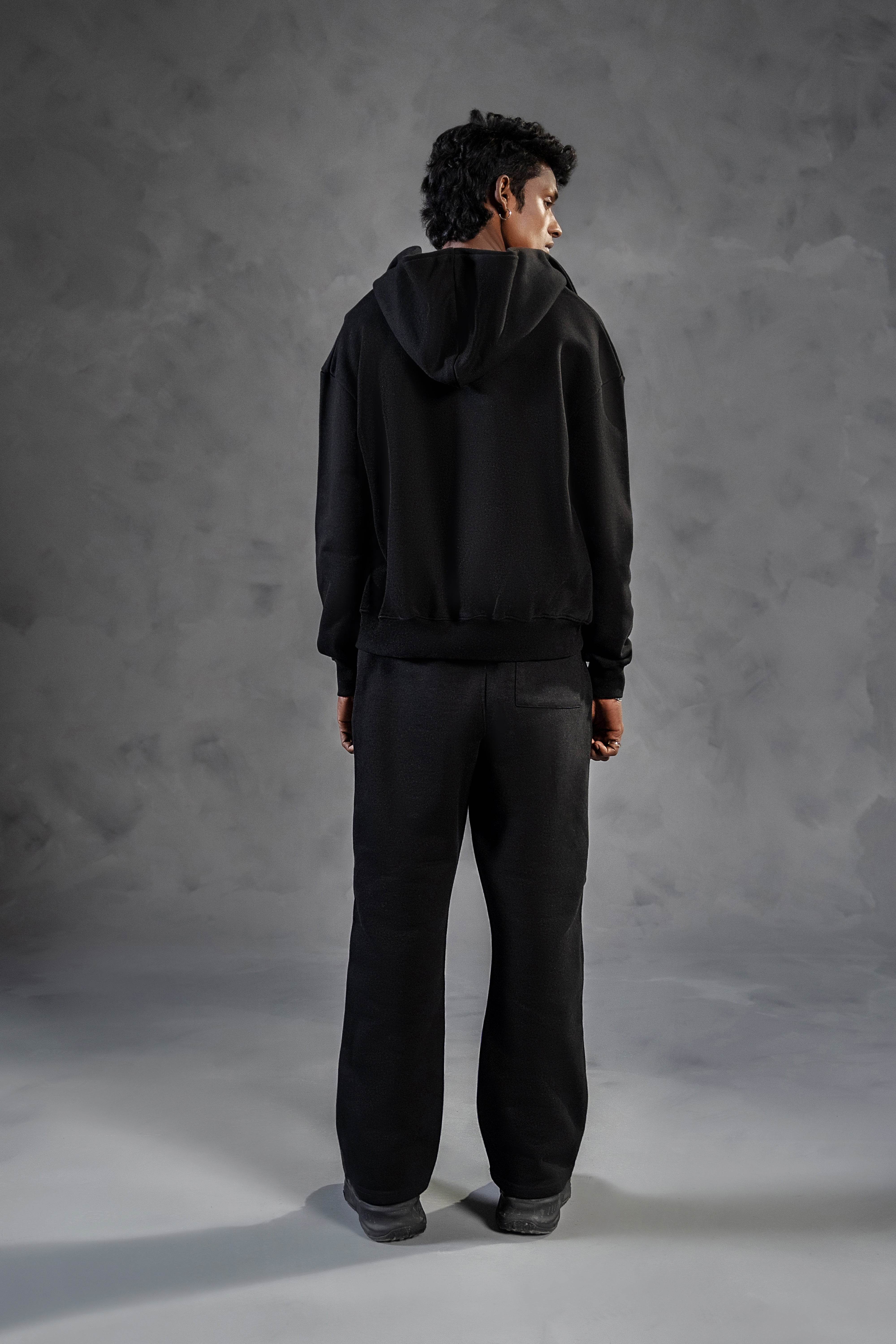 Midnight Stealth Zipper Hoodie | Perfect for Winters