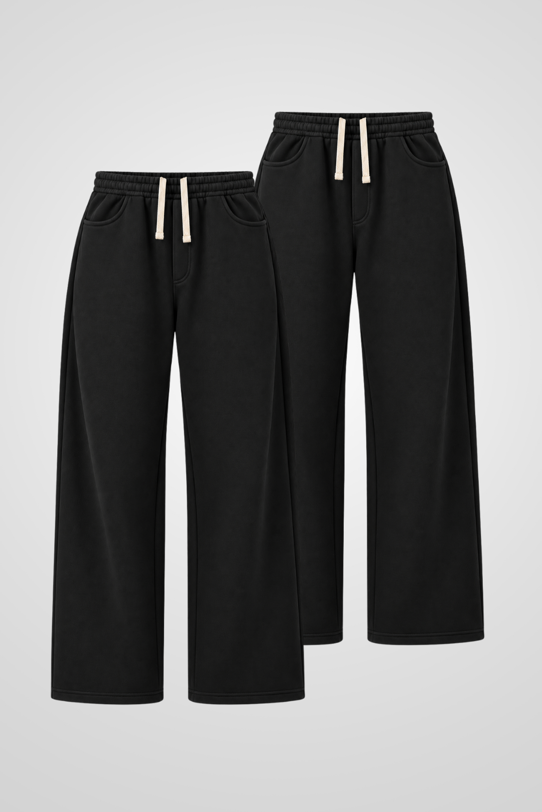 Two Black Baggy Sweatpants