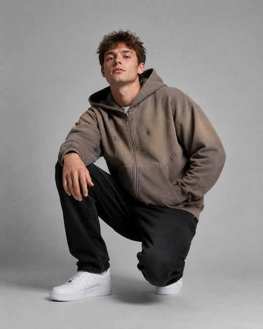Sun-Faded Oversized Hoodie