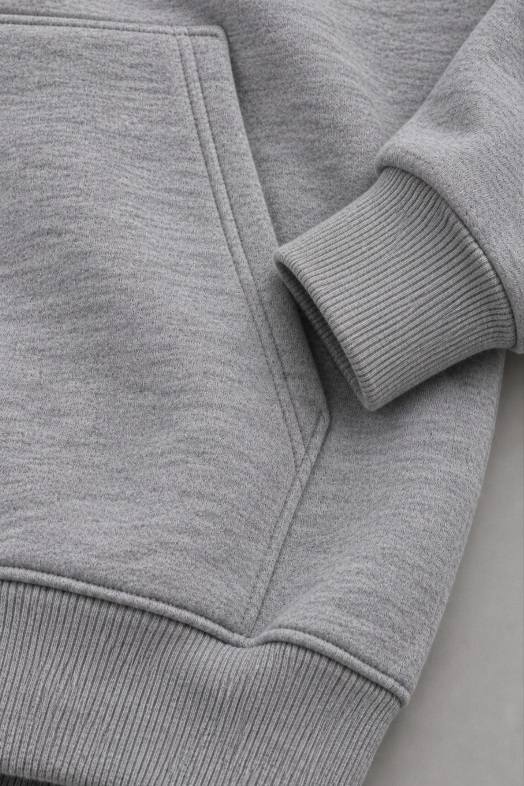 Drop Shoulder Hoodie Heather Grey