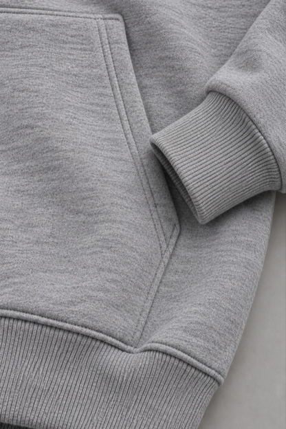 Drop Shoulder Hoodie Heather Grey
