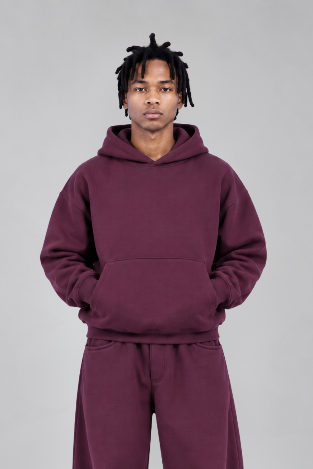Drop Shoulder Hoodie Winter Bloom