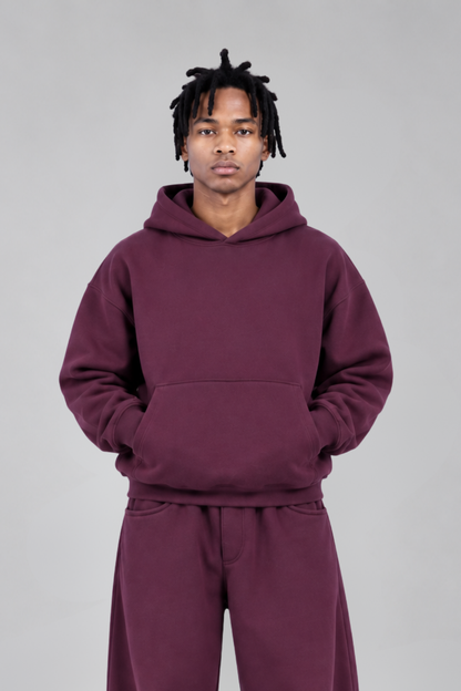 Drop Shoulder Hoodie Winter Bloom