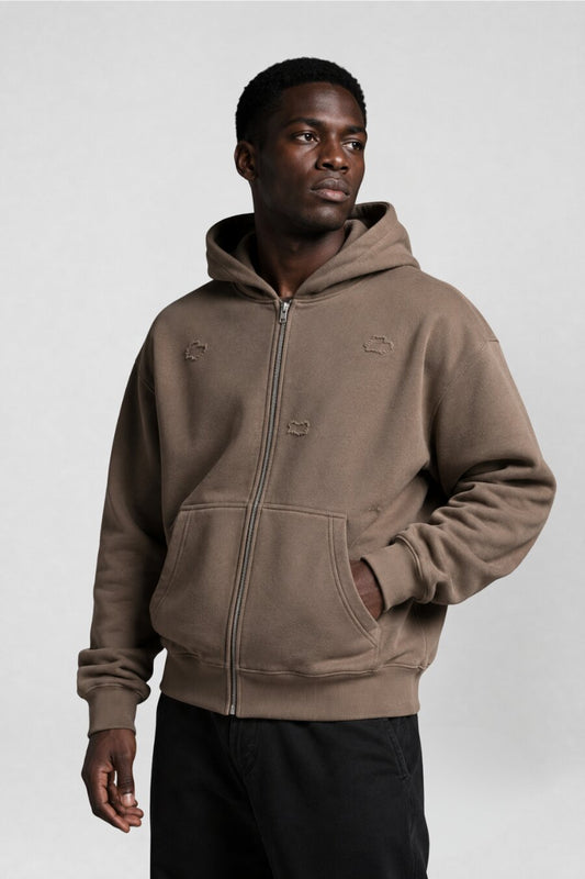 Worn-In Double-Zip