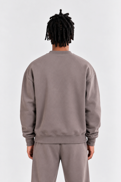 Oversized Sweatshirt Warm Grey
