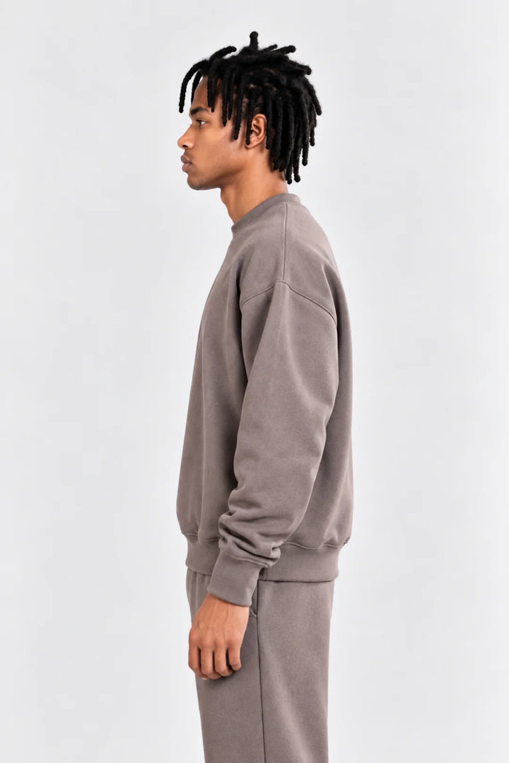 Oversized Sweatshirt Warm Grey