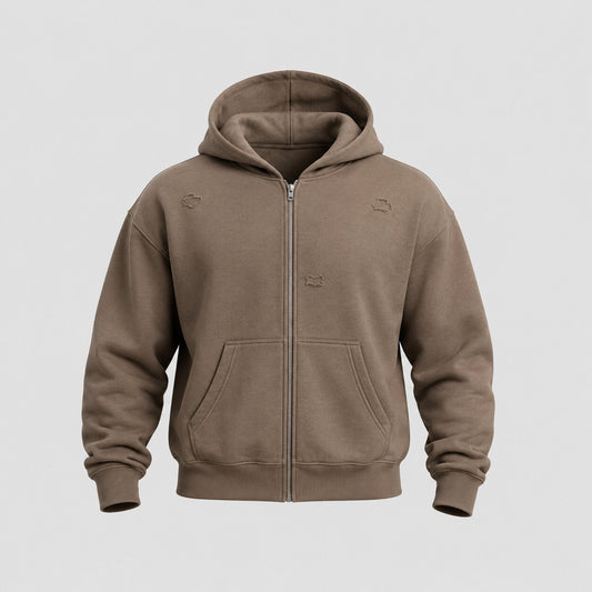 Worn-In Double-Zip