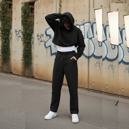 Bundle of Two Black Baggy Sweatpants