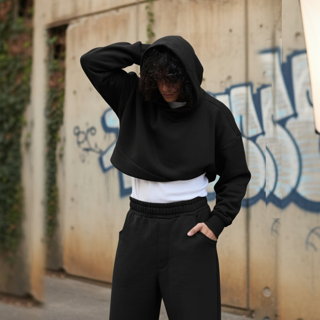 Bundle of Two Black Baggy Sweatpants