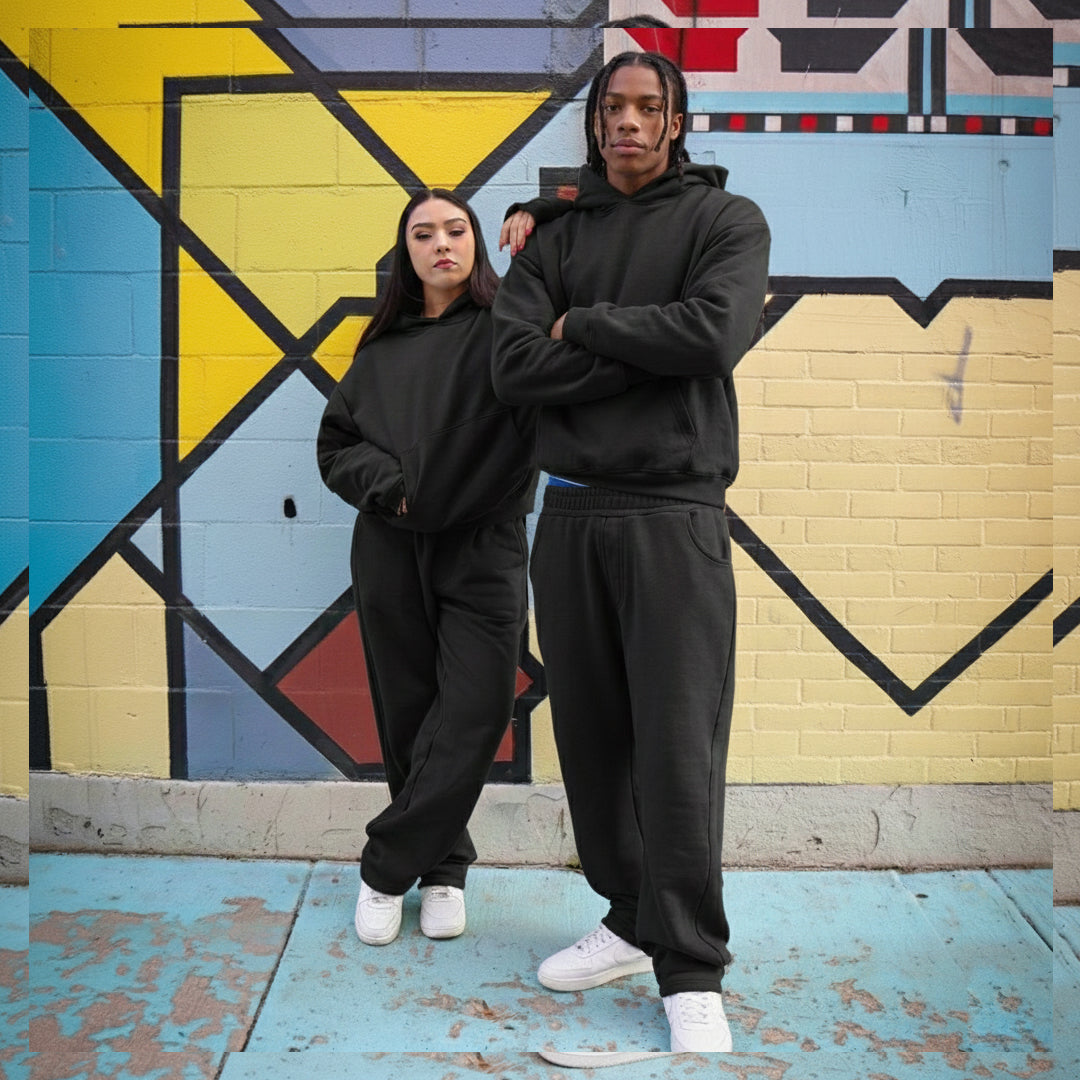 Bundle Black Oversized Sweatsuit