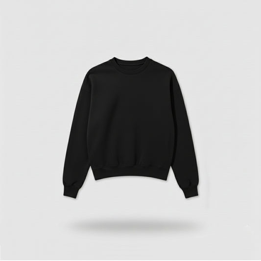 Black Oversized Sweatshirt