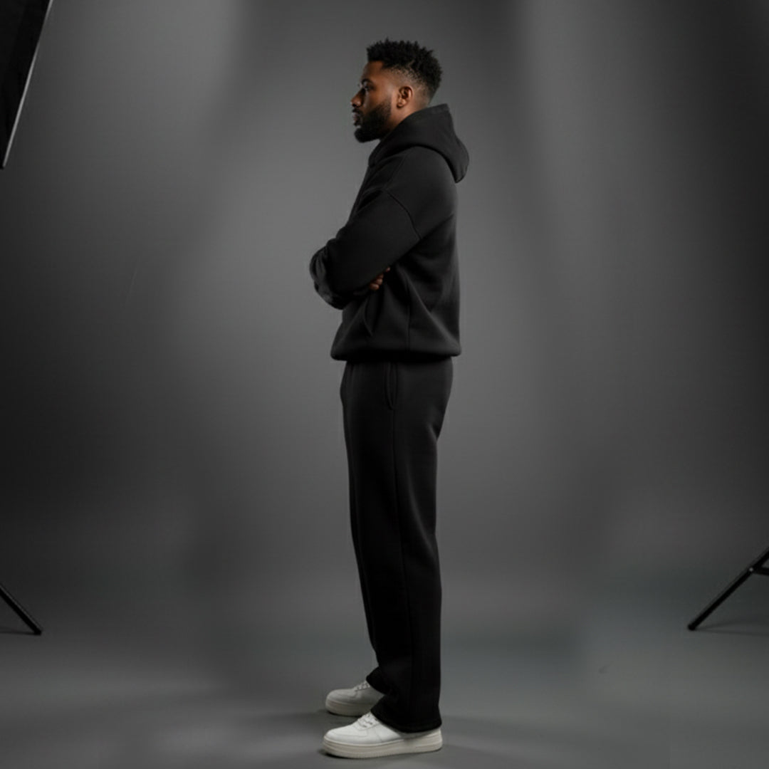 Bundle Black Oversized Sweatsuit