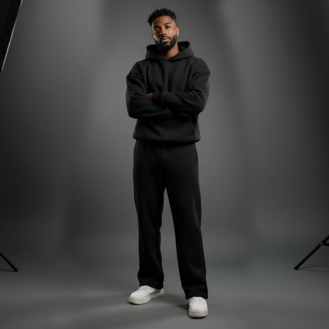 Bundle Black Oversized Sweatsuit