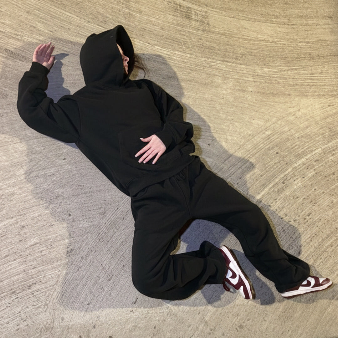 Bundle Black Oversized Sweatsuit
