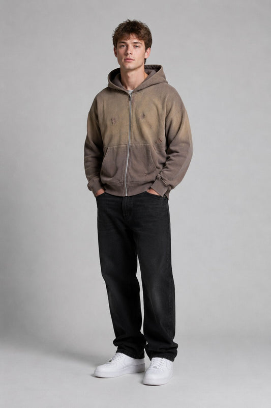 Sun-Faded Oversized Hoodie