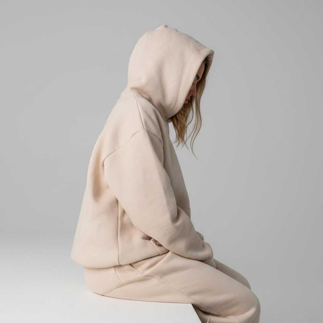 Heavyweight Oversized Hoodie Moon Beam Premium 14oz Streetwear