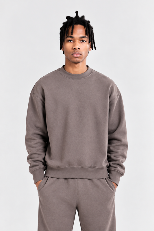 Oversized Sweatshirt Warm Grey