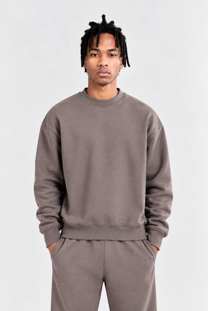 Oversized Sweatshirt Warm Grey