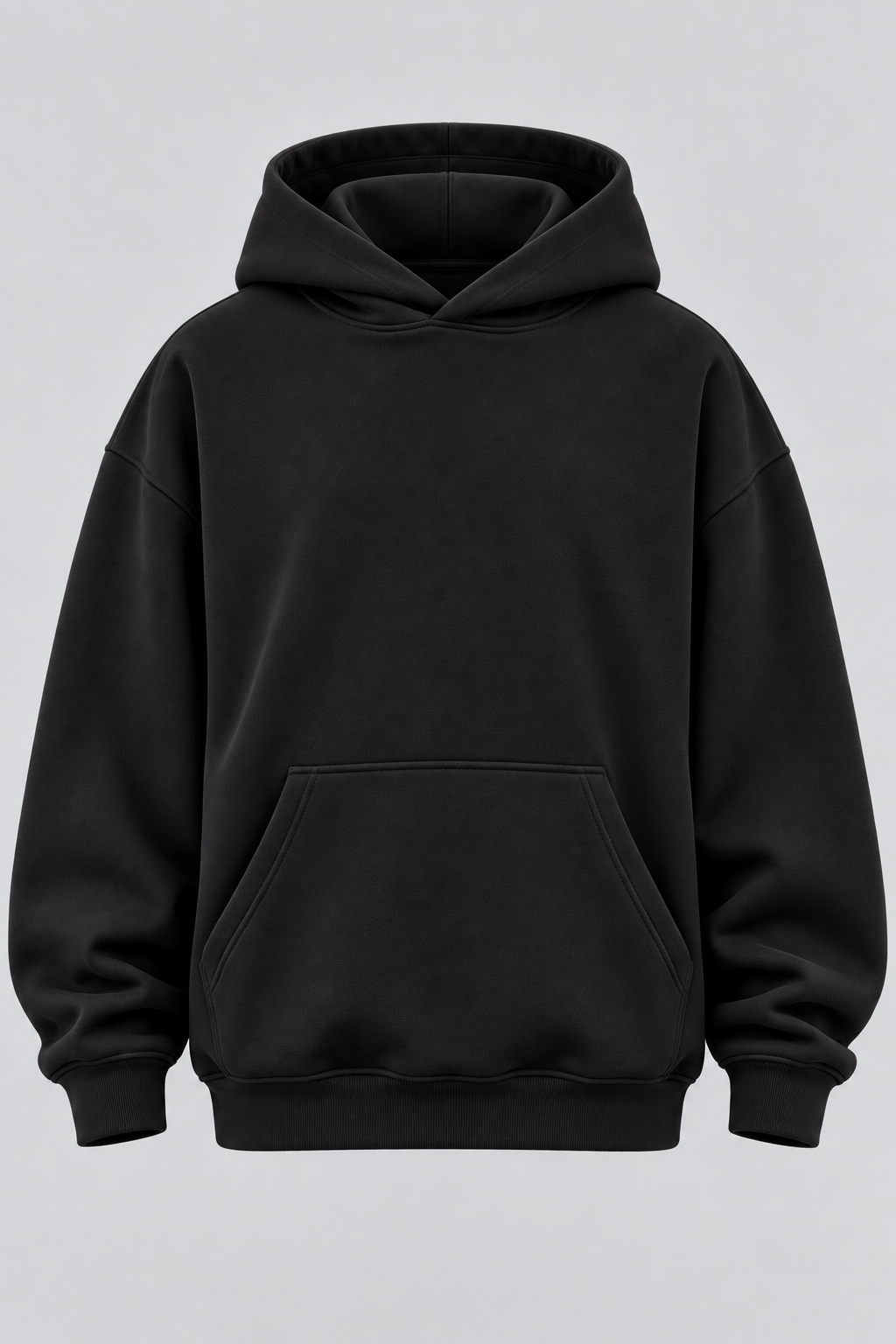 Drop Shoulder Hoodie Black