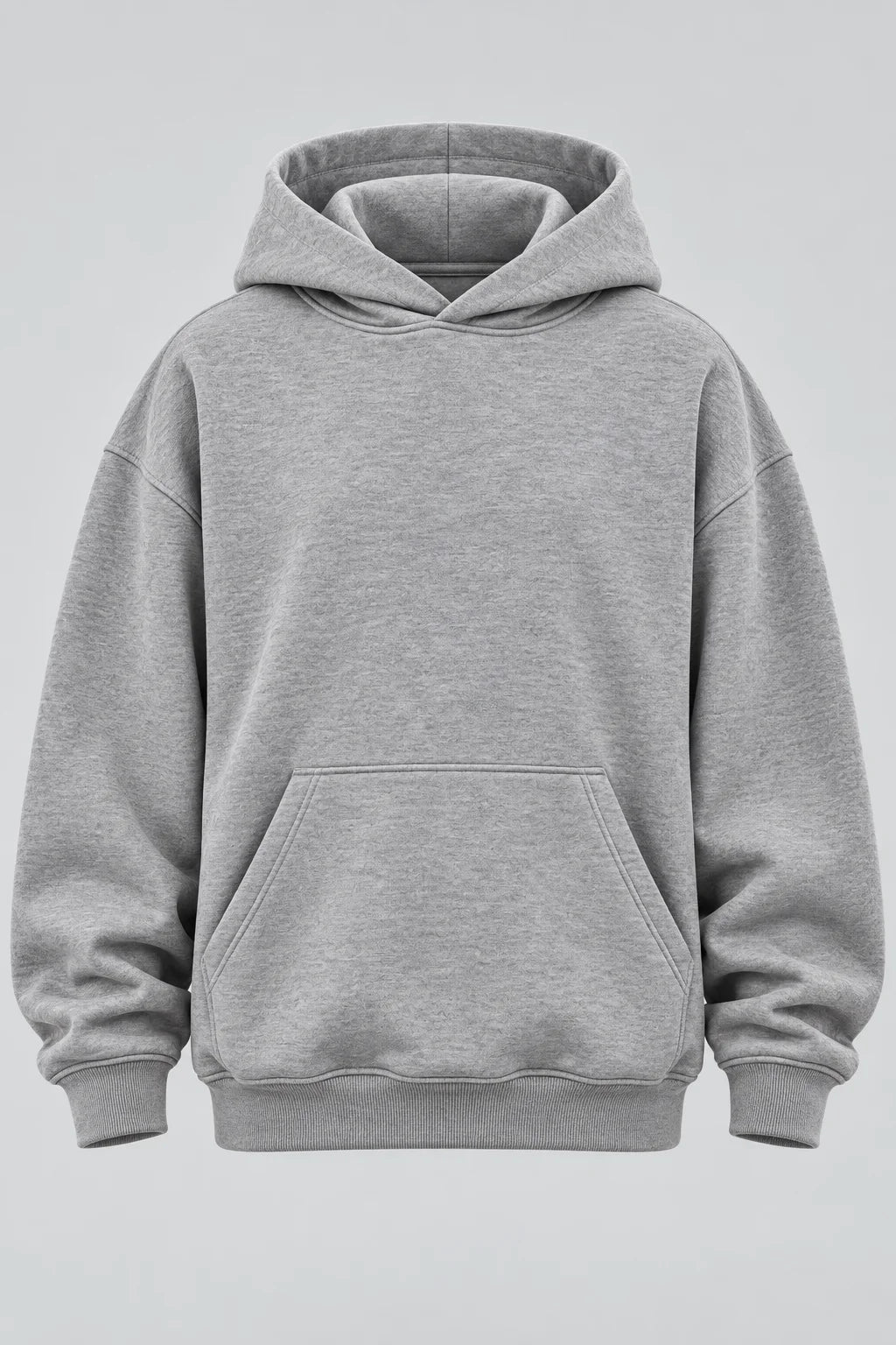 Drop Shoulder Hoodie Heather Grey