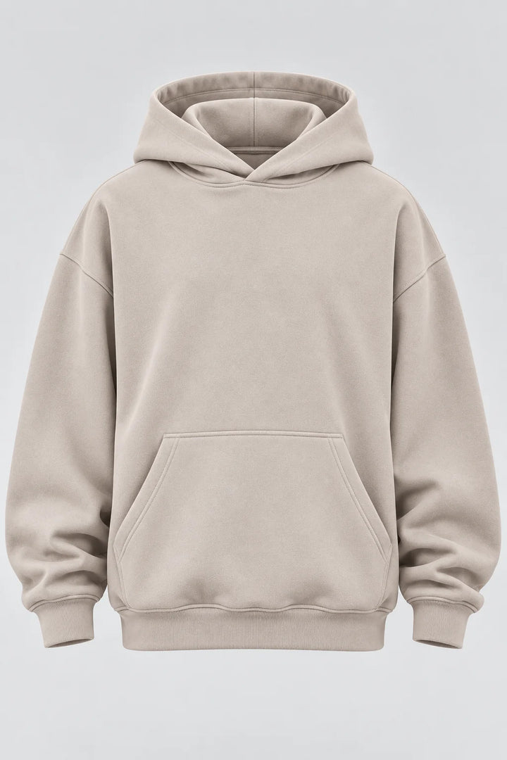 Drop Shoulder Hoodie Moon Beam