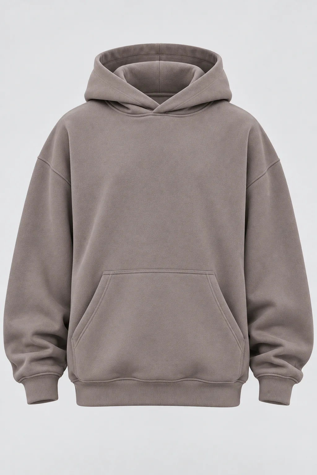 Drop Shoulder Hoodie Warm Grey