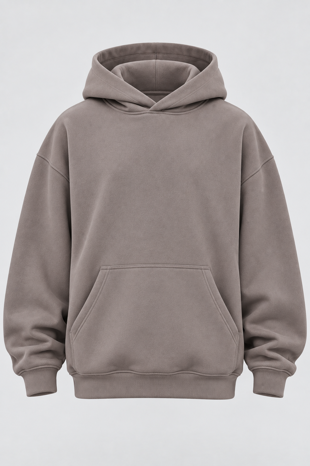 Drop Shoulder Hoodie Warm Grey