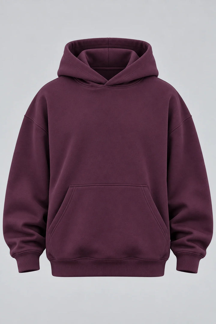 Drop Shoulder Hoodie Winter Bloom