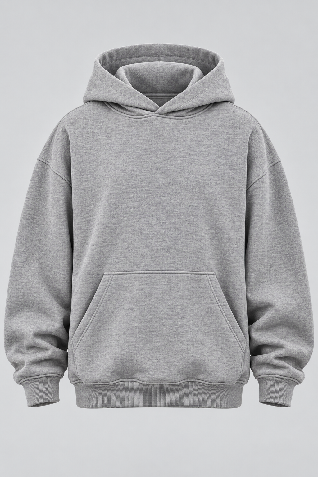 Drop Shoulder Hoodie Heather Grey