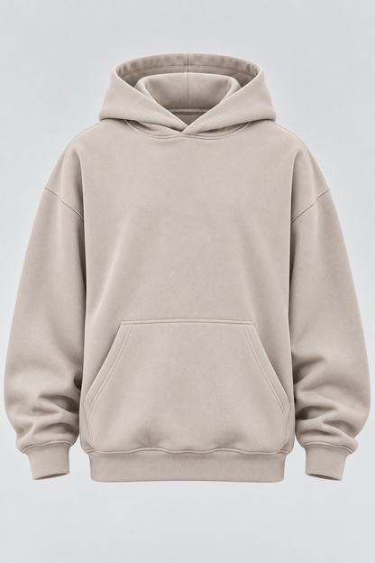 Drop Shoulder Hoodie Moon Beam