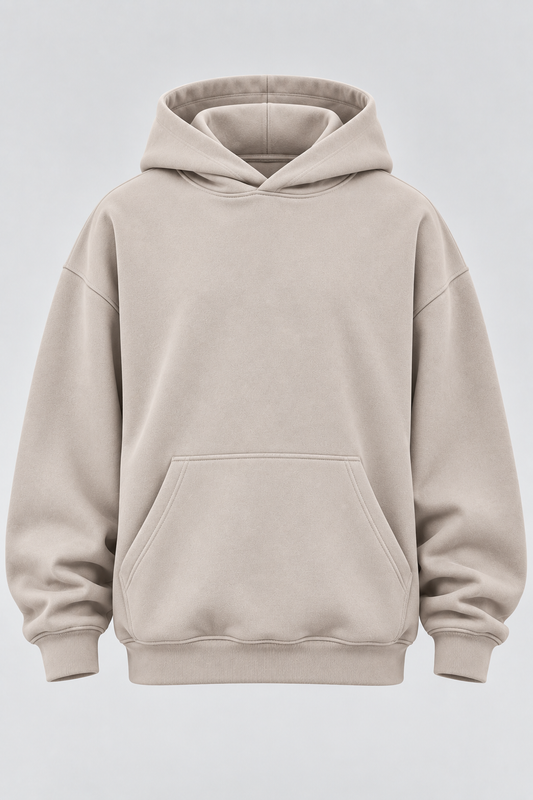 Drop Shoulder Hoodie Moon Beam